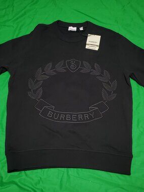 BURBERRY SWEATSHIRT BLACK SIZE S